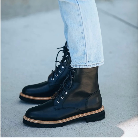 SOLD OUT style ! Black combat boots - Picture 4 of 5